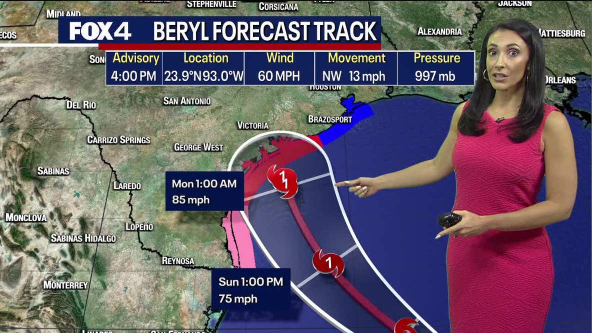 When will Beryl hit Texas? Updated track, timing